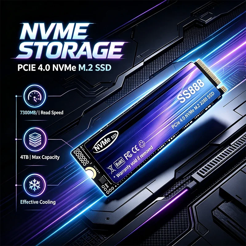 New SS888 M.2 SSD Hard Disk 2T - đánh giá và giá M.2 Nvme 4Tb Pcie 4.0 Ssd