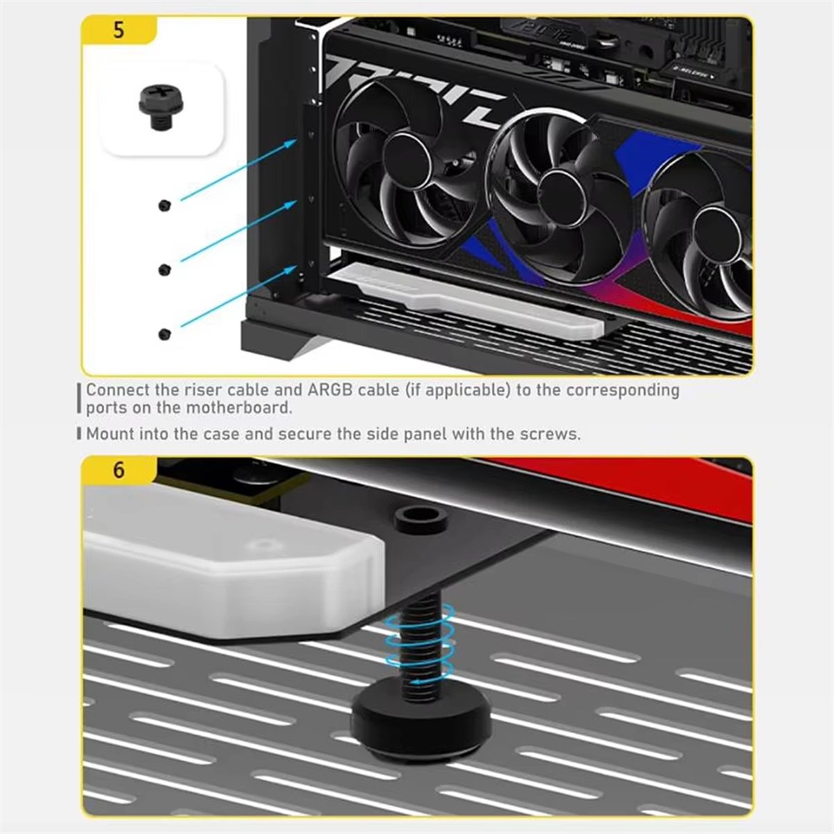 HOTVertical GPU Mounting Brack - đánh giá và giá Pcie 4.0 X16 Riser Cable 90 Degree