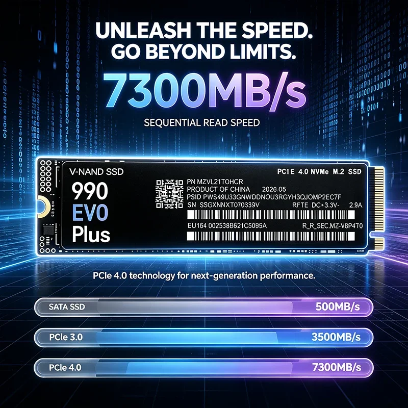 M.2 NVMe SSD 990 EVO Plus 500G - đánh giá và giá M.2 Nvme 4Tb Pcie 4.0 Ssd