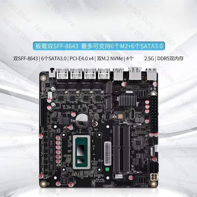 NAS Motherboard N5105 8505 N10 - đánh giá và giá Nas Motherboard N100 6 Sata